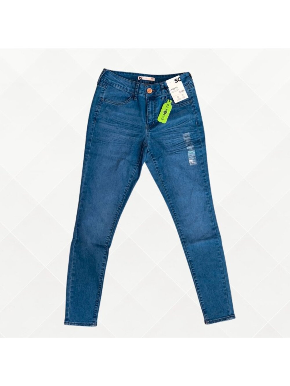 SO Skinny Jeggings • Size 9 • True Blue • Mid Rise • Stretch